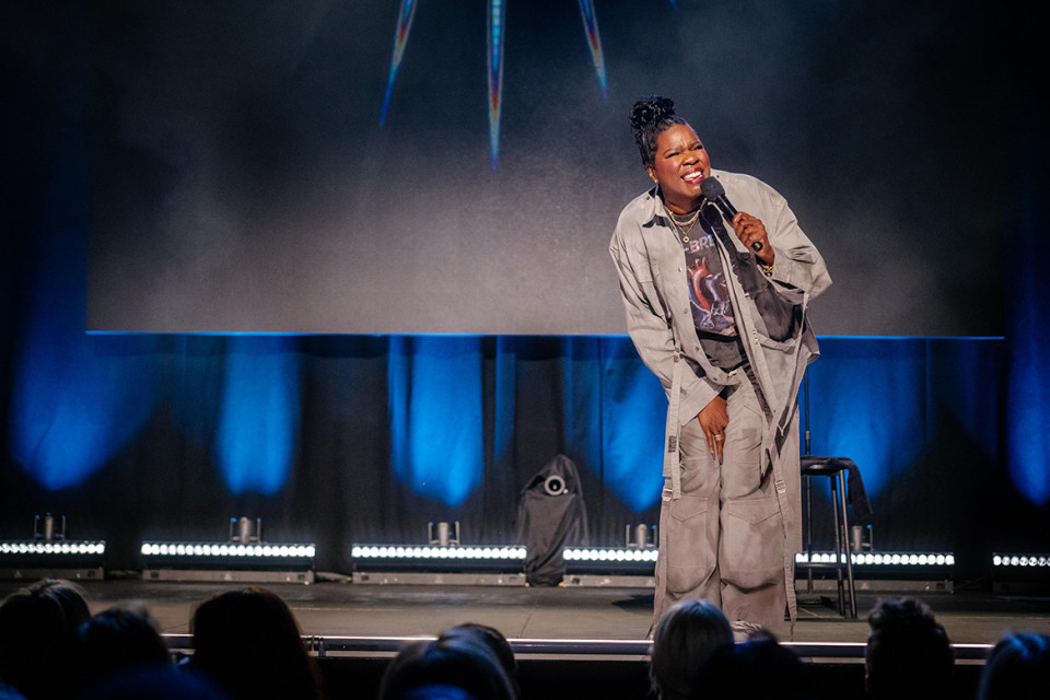 Leslie Jones on stage